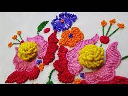 But all the patterns pictured in this post are totally free! Hand Embroidery Innovative Loop Stich Flower With Leaves Youtube Brazilian Embroidery Embroidery Tutorials Hand Embroidery Designs