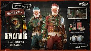 There's one week left to enjoy Winter Kills and complete this year's  Catalog in #TheOutlastTrials! ❄️🎁 Make sure to use all your Winter Kills  Tokens on the items you want before January