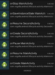 Postcode and city line 5: Android Application And Activity Life Cycle Tutorial