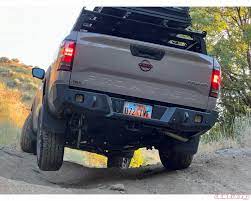 Expedition One Base Rear Bumper No Swing Arms Bare metal Nissan Frontier  2022+ | NF-22+RB-Bare