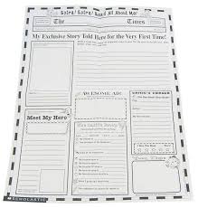 Writing template newspaper book report template reading middle. Cool Newspaper Template Homeschool Writing School Newspaper Elementary Learning