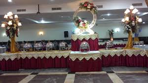 Buffet station 18 kaki, alas & skirting. Meja Prasmanan Ns Tenda