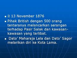 Dato maharajalela was known as pandak lam by the locals. Perjuangan Pemimpin Tempatan Menentang British V V V