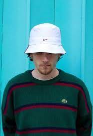 Vintage 00s Deadstock Nike Tick Logo Bucket Hat White Red Ralphsss Vintage Asos Marketplace Hats For Men Bucket Hat White Hats