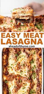 Easy Meat Lasagna Recipe Meat Lasagna Easy Meat Lasagna Lasagna
