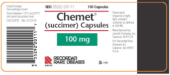 Chemet Succimer Capsule 100 Mg R X Only