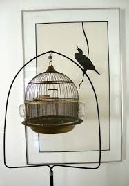 Bird Cage Seed Catcher Australia Vintage Hendryx Round Brass Canary Bird Cage And Feeders Vintage Bird Cage Canary Birds Fur Furniture