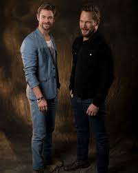 Chris evans, chris hemsworth and chris pratt. Novas Fotos De Chris Hemsworth E Chris Pratt Para O Usa Today Via Chris Pratt Source Chrishemsworth Prattpratt Hemsworth Chris Pratt Chris Hemsworth