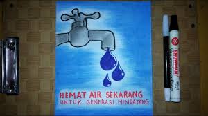 Membuat masyarakat sadar akan hemat energi juga kewajiban kita. Cara Membuat Poster Hemat Energi Hemat Air Youtube