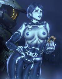 2d 343 industries artificial intelligence blue body blue eyes  blue hair blue nipples blue skin breasts cortana first porn of character  halo (series) halo infinite in-game background master chief