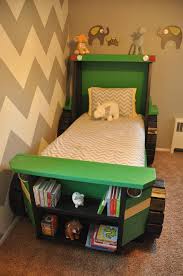 Tractor Bed Plans Pdf Format Twin Size For A Kid Bedroom Etsy Tractor Bed Bed Plans Kids Bedroom