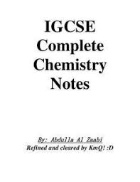 Chemistry Revision Notes Igcse In 2020 Study Chemistry Chemistry Revision Revision Notes