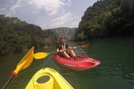 Along the route, marvel at. Matka Canyon The Amazing Gorge Near Skopje Macedonia