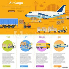 Air Cargo Infographics Infographic Adobe Illustrasjon