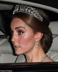 Kate in Glittering Diamonds and New Family Order for State Banquet