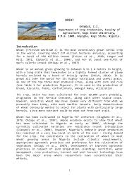 Unlike the winter wheat, this wheat is bred for the tropical climate. Pdf The Wheat Crop