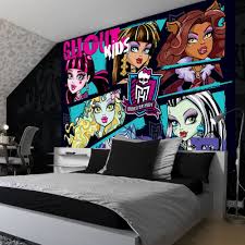 Monster High Bedroom Theme Home Monster High Ghoul Kids Wallpaper Great Kidsbedrooms Co Uk Monster High Bedroom Monster High Room Kids Room Inspiration