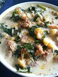 Zuppa Toscana With Roasted Cauliflower Low Carb Healthy Recipes Recipes Keto Soup