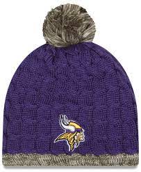 New Era Women S Minnesota Vikings Salute To Service Knit Hat Sports Fan Shop By Lids Men Macy S Knitted Hats New Era Minnesota Vikings