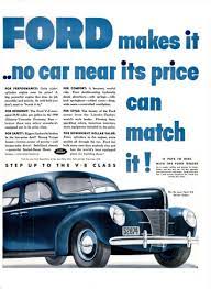 Directory Index Ford 1940 Car Ads Vintage Cars Automobile Advertising