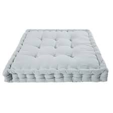 Matratzen (90 x 220 cm). Matratze Aus Anthrazitgrauer Baumwolle 90x90 Maisons Du Monde