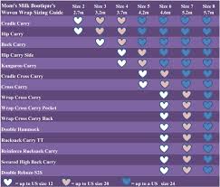 Woven Wrap Sizing Guide Baby Wearing Wrap Baby Wearing Woven Wrap