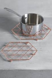 Buy Set Of 2 Geo Trivets From The Next Uk Online Shop Copper Kitchen Accessories Rose Gold Kitchen Gold Kitchen