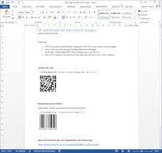 Excel ini tidak menggunakan tools apapun excel ini belajar mengikuti proses pembuatan qr code dari awal sampai membentuk. Qr Und Barcodes In Word 2013 16 Mit Bordmitteln Erzeugen Ohne Teure Plugins Add Ins Bastel Reparatur Blog