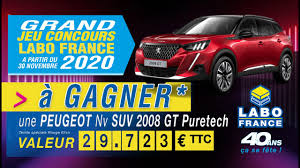 Restez à l'affût de ces opérations que l'on ne peut pas anticiper : Gagner Une Voiture Une Peugeot Suv 2008 Gt Jeu Concours Labo France A Partir Du 30 Novembre 2020 Youtube
