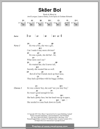 He was a _____(2), she did ballet what more can i say? Sk8er Boi Avril Lavigne By G Edwards L Christy S Spock On Musicaneo