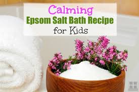 Epsom salt is a magnesium sulfate that has been used for hundreds of years to relieve pain. Calming Epsom Salt Bath Recipe For Kids Hollywood Homestead