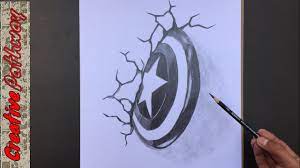 Check spelling or type a new query. Drawing 3d Captain America Shield In Wall Easy Speed Drawing Youtube