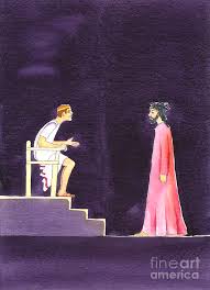 38pilate said to him, what is truth?when he had said this, he again went out to the jews and said to them, i find no guilt in him. What Is Truth Said Pilate To Jesus Painting By Elizabeth Wang