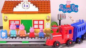Peppa Pig Train Station Construction Set Toy Unboxing Build And Play Construction Set Toys Peppa Pig Toys Construction Sets