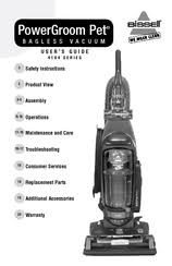 Bissell Cleanview Swivel Rewind Pet Upright Bagless Vacuum Cleaner Manual Bissell Powergroom Pet 4104 Series Manuals Manualslib
