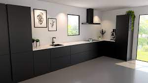 nove keukens zwarte keuken met marmer blad keuken zwart keuken ontwerp keuken ontwerpen