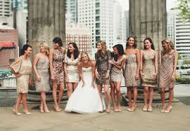 8 Alternatives To The Typical Bridesmaid Look Sparkly Bridesmaids Mismatched Bridesmaids Mismatched Bridesmaid Dresses