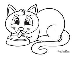 You're going to love this flowers coloring page! Cat Coloring Pages Easy Peasy And Fun