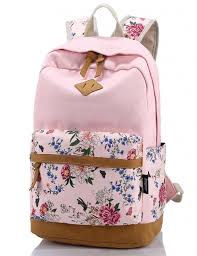 Leaper Lightweight Canvas Laptop Backpack Cute School Bag Pink Large Women Backpack Fashion Bookbags Girl Backpacks