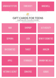 Create beautiful gift cards in a snap. The Best Gift Cards For Teen Girls In 2017 Sand Sun Messy Buns