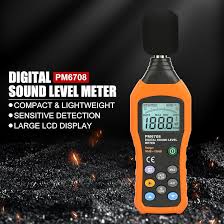 Amazon.com: Noise Sound Level Meter,PEAKMETER PM6708 High Precision LCD  Display Digital Sound Level Meter Noise Measuring Tester : Industrial &  Scientific