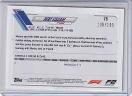 Bent Viscaal 2021 Topps Formula 1 F1 Racing Trident /199 $1.50 SHIPPING |  eBay