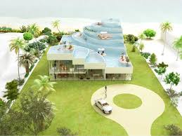 Is a swimming pool a necessity when building your next home? Stunning Contemporary House Design Concept With Huge Rooftop Swimming Pool