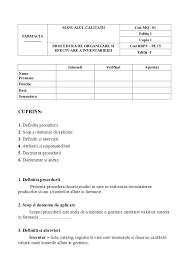 Check spelling or type a new query. Doc Editia 1 Intocmit Verificat Aprobat Nume Prenume Functie Data Semnatura Golgheter Dica Academia Edu