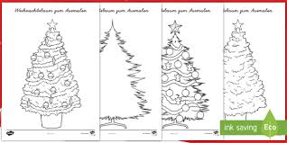 Weihnachtsbaume Zum Selbstgestalten Teacher Made
