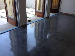 Colored flakes can be added to replicate the look of stone or gravel. Add Color To Your Concrete To Create A Marble Like Effect When Polished Concrete Floors House Flooring Polished Concrete