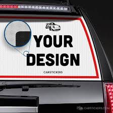 Car window graphic decal funny skull decor truck rear window sticker american flag decals for most truck,lorry,cars (66x20 in) $39.95. Custom Perforated Car Window Film Decals Car Stickers