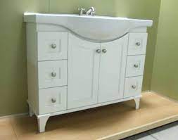 For smaller bathroom spaces narrow depth bathroom vanities are available that measure less than 18 inches deep. Shallow Bathroom Vanity Narrow Bathroom Vanities Small Bathroom Vanities Narrow Bathroom