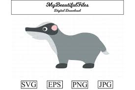Download Badger Clipart Illustration Graphic By Mybeautifulfiles Creative Fabrica SVG Cut Files