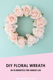 Our weather has been very mild and i had to refrain myself from decorating the house for spring too early. 14 Diy Dollar Store Wreaths For All Seasons And Occasions Shelterness